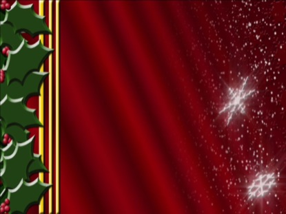 HOLLY AND SNOW CHRISTMAS LOOP