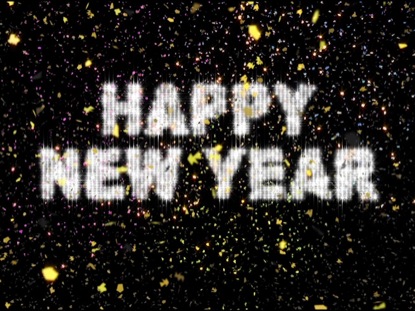 NEW YEAR CONFETTI AND FIREWORKS