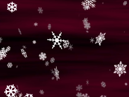SNOWFLAKES BURGUNDY LOOP