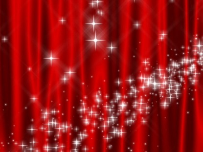 STAR CURTAIN RED