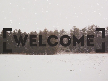 WINTER FOREST FRAME WELCOME 1