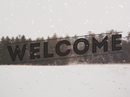 WINTER FOREST FRAME WELCOME 2