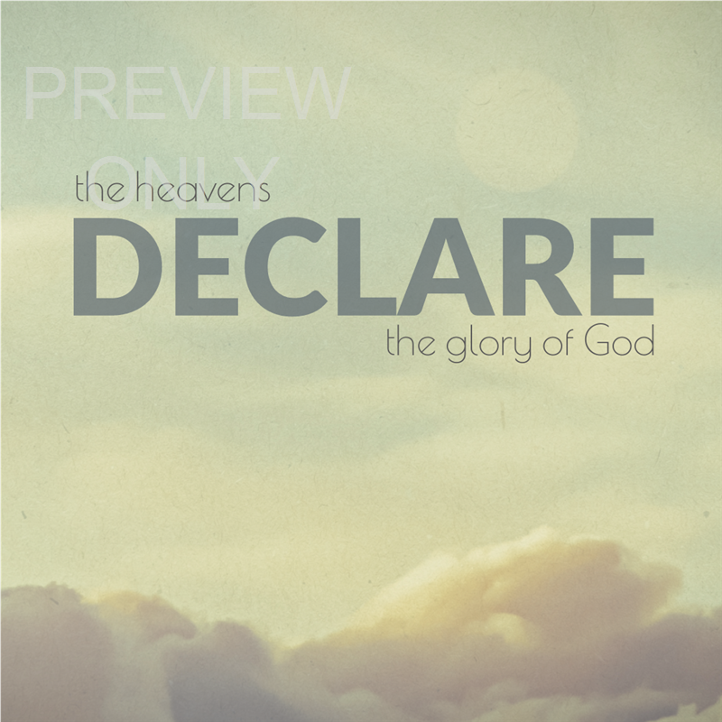 THE HEAVENS DECLARE SOCIAL GRAPHIC