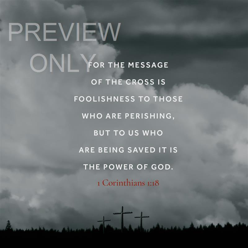 HORIZON CROSSES 1 CORINTHIANS 1:18