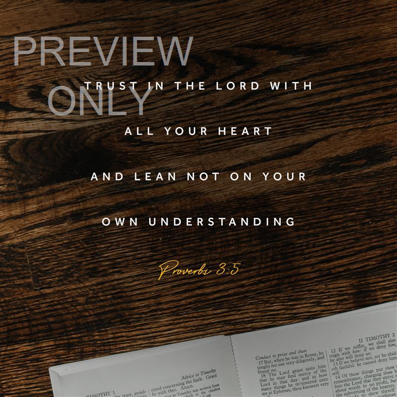 MORNING COFFEE PROVERBS 3:5