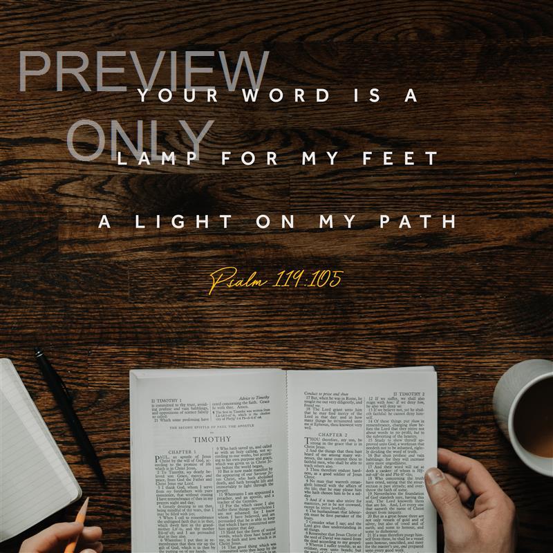 MORNING COFFEE PSALM 119:105