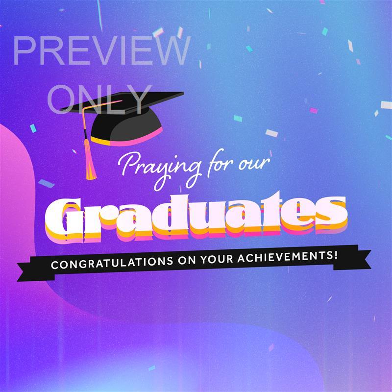 SUPERBRIGHT PRAY GRADS CONFETTI