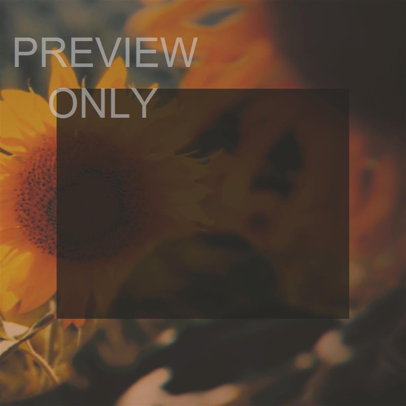 VINTAGE SUNFLOWER PSALM 34:18 BLANK