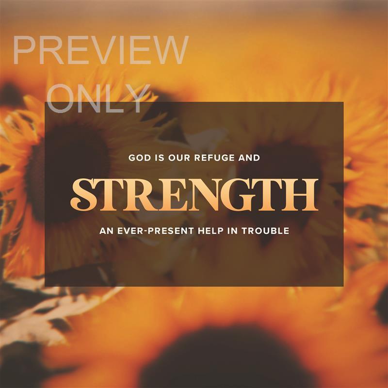 VINTAGE SUNFLOWER PSALM 46:1