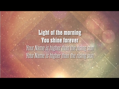 Rising Sun Video Worship Song Track with Lyrics | All Sons & Daughters ...