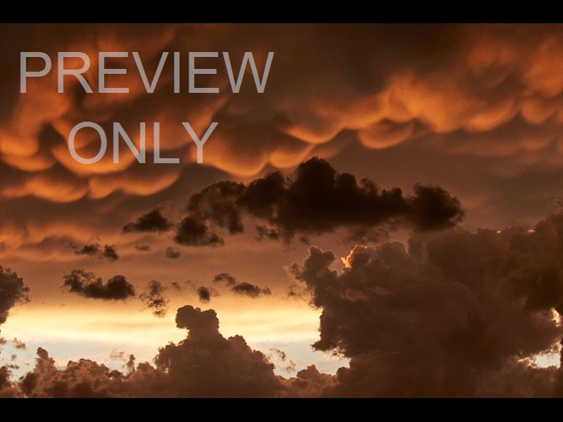 SUNSET STORM CLOUDS