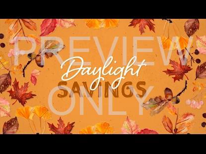 AUTUMN EVENTS VOL ONE: DAYLIGHT SAVINGS STILL