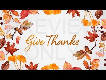 AUTUMN EVENTS VOL ONE: GIVE THANKS STILL