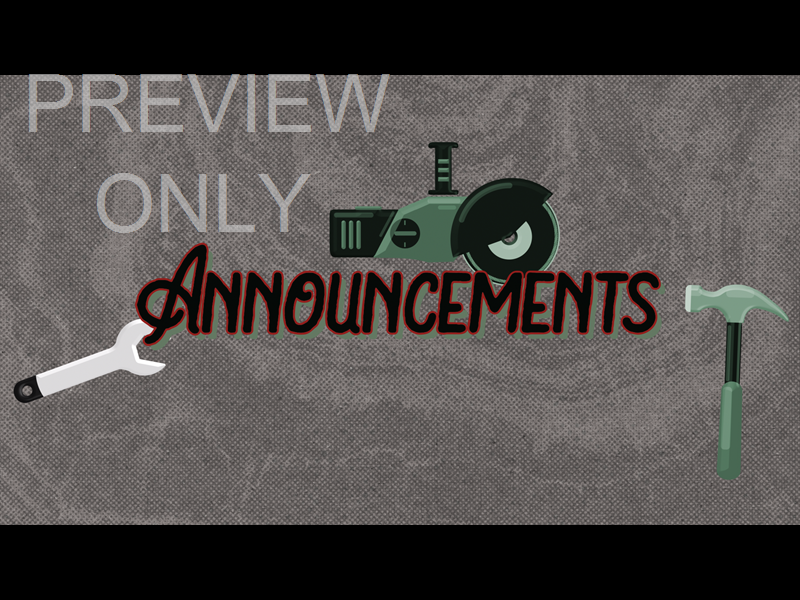 MENS MINISTRY - VOLUME TWO: ANNOUNCEMENTS STILL