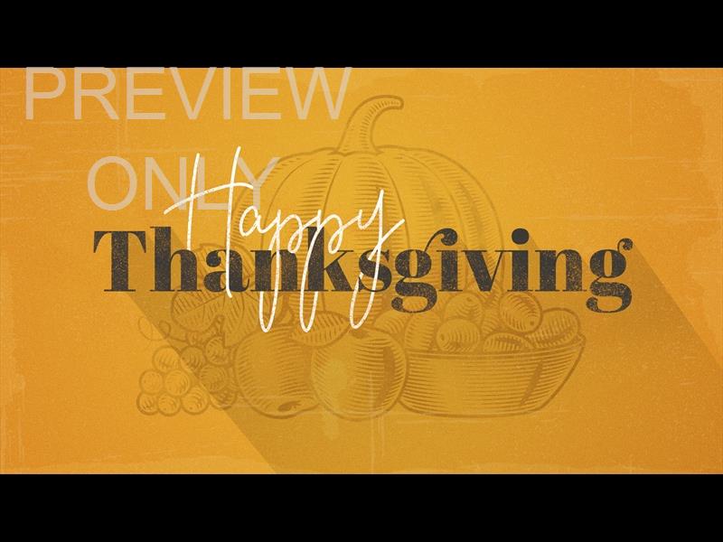 THANKSGIVING VOLUME FOUR: HAPPY THANKSGIVING