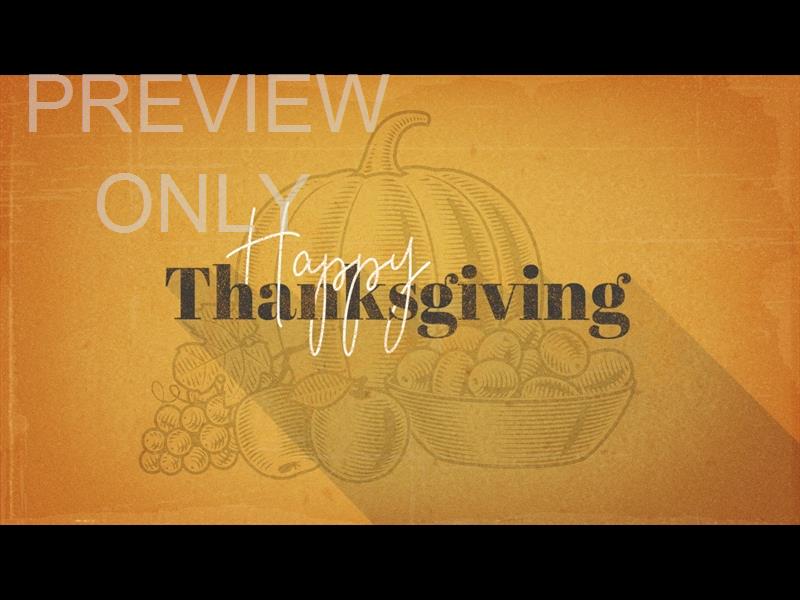 THANKSGIVING VOLUME FOUR: TITLE STILL
