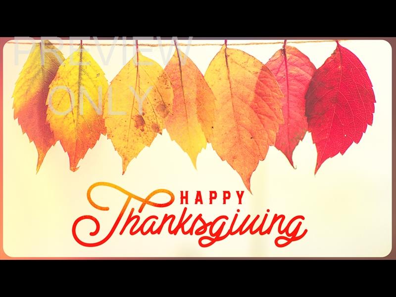 THANKSGIVING VOLUME TWO: TITLE STILL