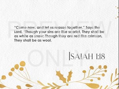 WHITE AS SNOW SCRIPTURE STILL