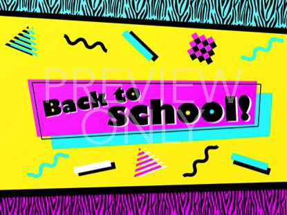 90'S RETRO BACK TO SCHOOL STILL