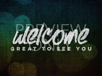 BURLAP COLORS WELCOME