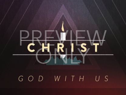 CHRISTMAS ADVENT CANDLES CHRIST