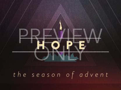 CHRISTMAS ADVENT CANDLES HOPE