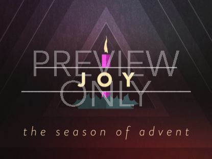 CHRISTMAS ADVENT CANDLES JOY