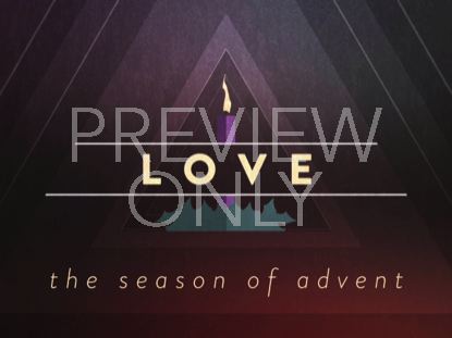 CHRISTMAS ADVENT CANDLES LOVE