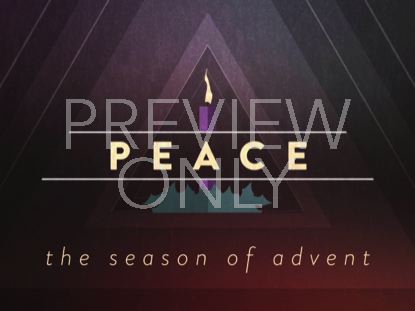 CHRISTMAS ADVENT CANDLES PEACE