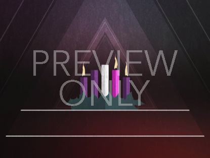 CHRISTMAS ADVENT CANDLES WEEK 03 BLANK