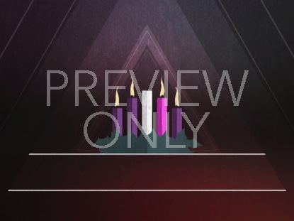 CHRISTMAS ADVENT CANDLES WEEK 04 BLANK