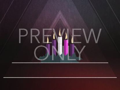 CHRISTMAS ADVENT CANDLES WEEK 05 BLANK