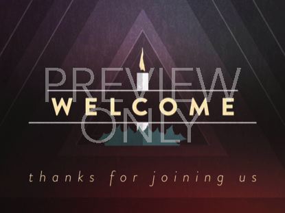 CHRISTMAS CANDLES WELCOME