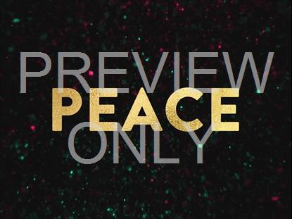 CHRISTMAS GLITTER PEACE STILL