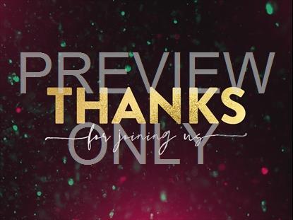 CHRISTMAS GLITTER THANKS STILL