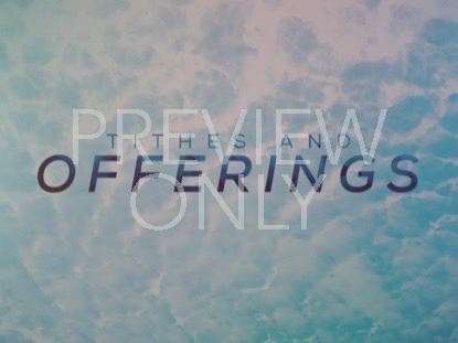 COLORFUL SPRING CLOUDS TITHES