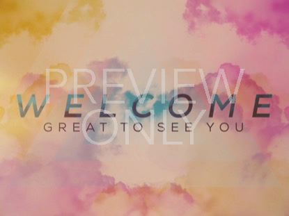 COLORFUL SPRING CLOUDS WELCOME