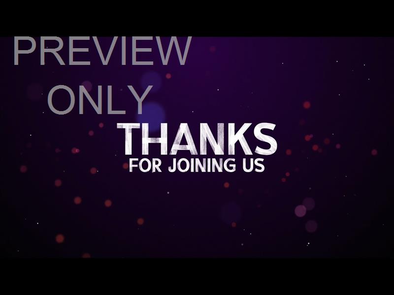 COMMUNION BOKEH THANKS FOR JOINING US