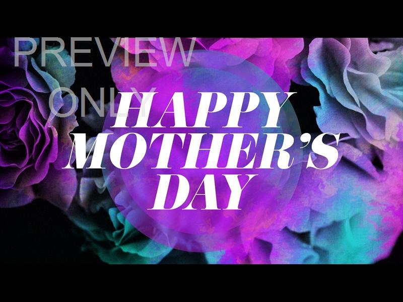 FLORAL PAINT MOTHER'S DAY SERMON SLIDE