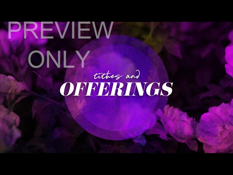 FLORAL PAINT TITHES AND OFFERINGS STILL