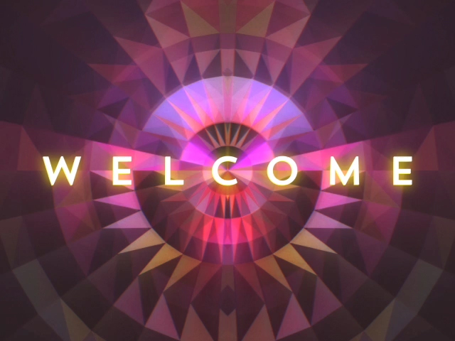 GEOMETRIC GLOW WELCOME STILL