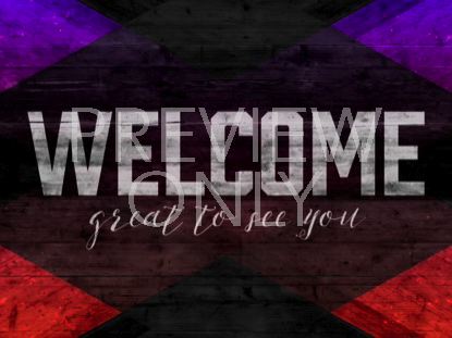 GEOMTERIC WOOD WELCOME