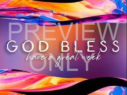 GRADIENT PAINT GOD BLESS STILL