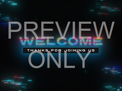 LED GLITCH WELCOME STILL