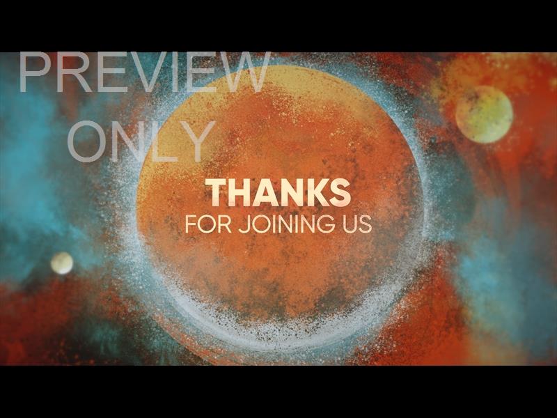 PAINTED COSMOS THANKS STILL