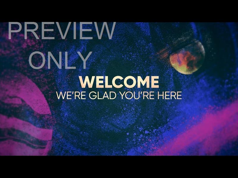 PAINTED COSMOS WELCOME STILL