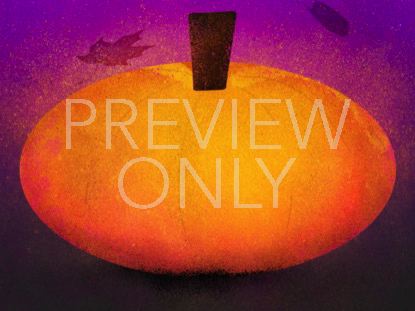 PAINTED AUTUMN PUMPKIN 02