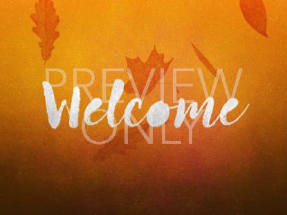 PAINTED AUTUMN WELCOME