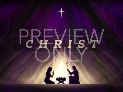 PAINTED CHRISTMAS ADVENT CHRIST