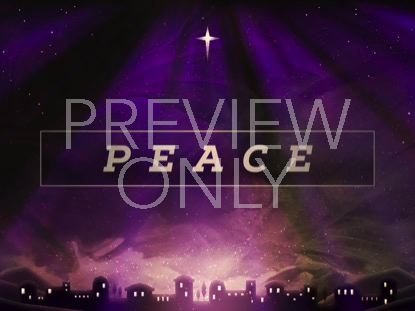 PAINTED CHRISTMAS ADVENT PEACE